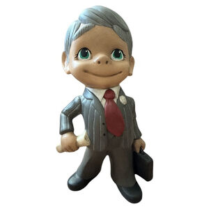 Vintage Atlantic Mold “Smiley” Business Man Figureine